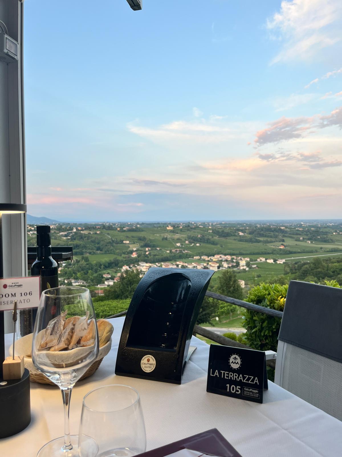 vino con vista sulle Colline